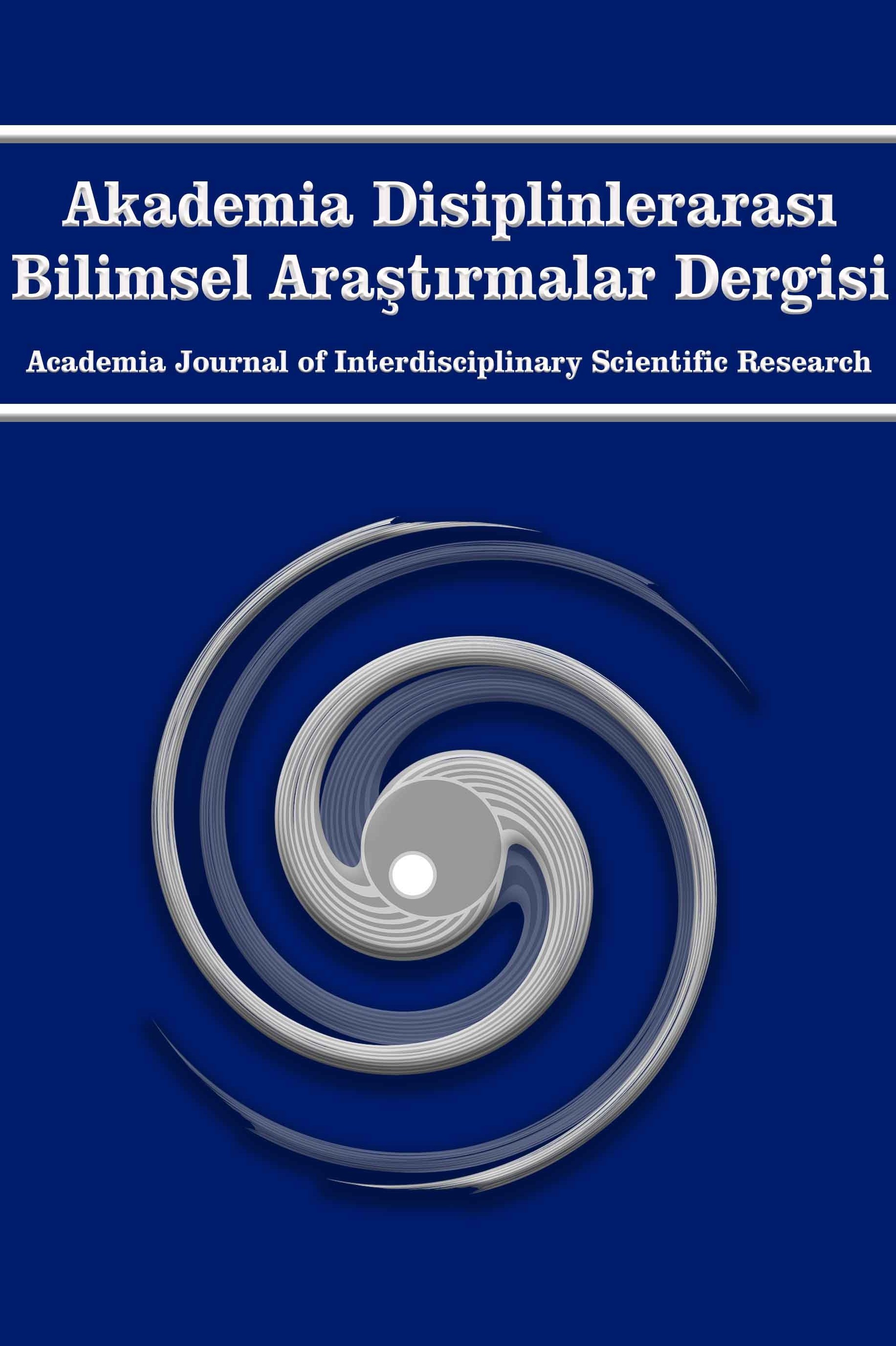 Akademia Disiplinlerarası Bilimsel Araştırmalar Dergisi kapağı