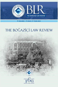 The Boğaziçi Law Review kapağı