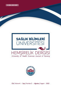 Sağlık Bilimleri Üniversitesi Hemşirelik Dergisi kapağı