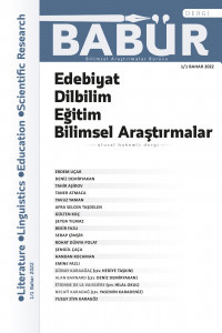 Edebiyat Dilbilim Eğitim ve Bilimsel Araştırmalar Dergisi kapağı