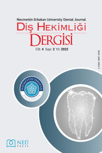 Necmettin Erbakan Üniversitesi Diş Hekimliği Dergisi kapağı