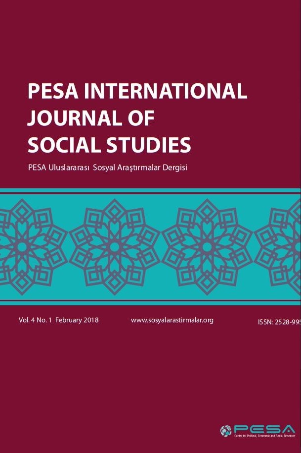 PESA Uluslararası Sosyal Araştırmalar Dergisi kapağı