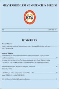MTA Yerbilimleri ve Madencilik Dergisi kapağı