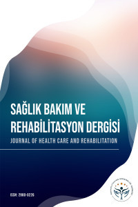 Sağlık Bakım ve Rehabilitasyon Dergisi kapağı