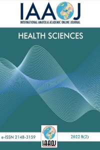 International Anatolia Academic Online Journal Health Sciences kapağı