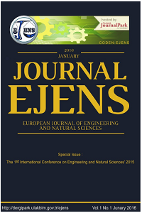 European Journal of Engineering and Natural Sciences kapağı