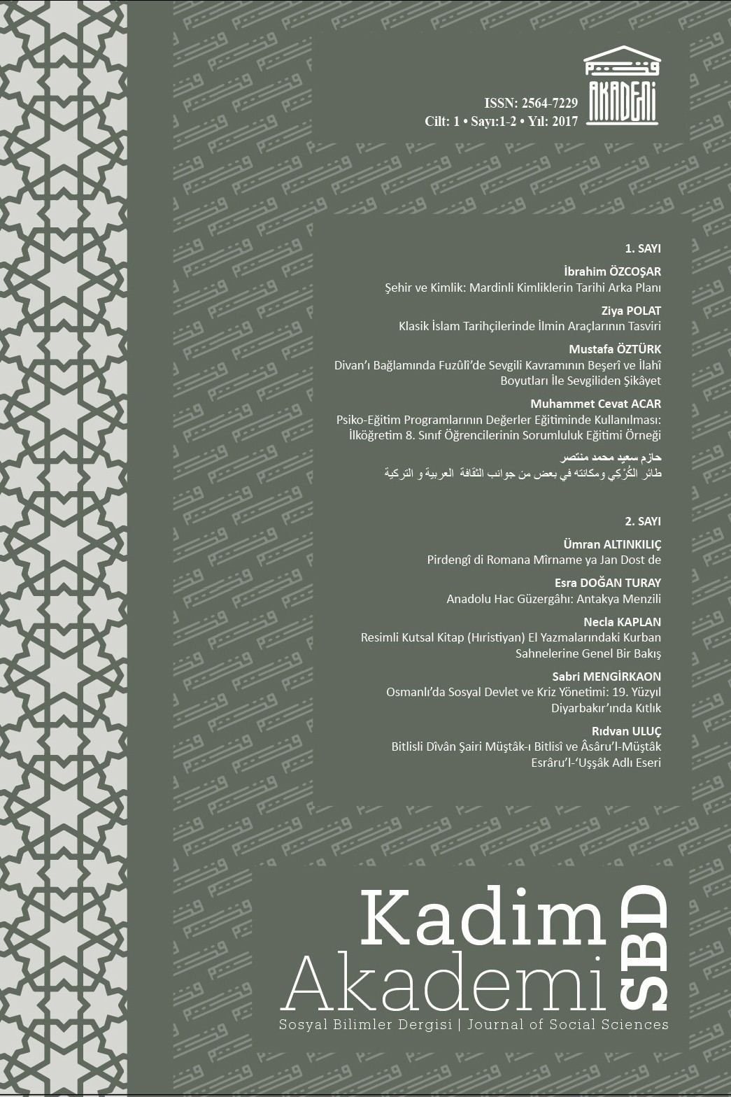 Kadim Akademi SBD kapağı