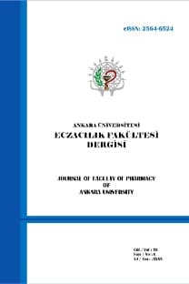 Ankara Üniversitesi Eczacılık Fakültesi Dergisi kapağı