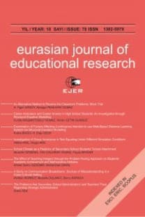 Eurasian Journal of Educational Research kapağı