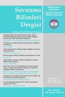 Savunma Bilimleri Dergisi kapağı