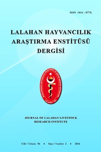 Lalahan Hayvancılık Araştırma Enstitüsü Dergisi kapağı