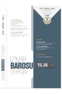 İZMİR BAROSU DERGİSİ kapağı