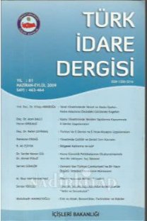 Türk İdare Dergisi kapağı
